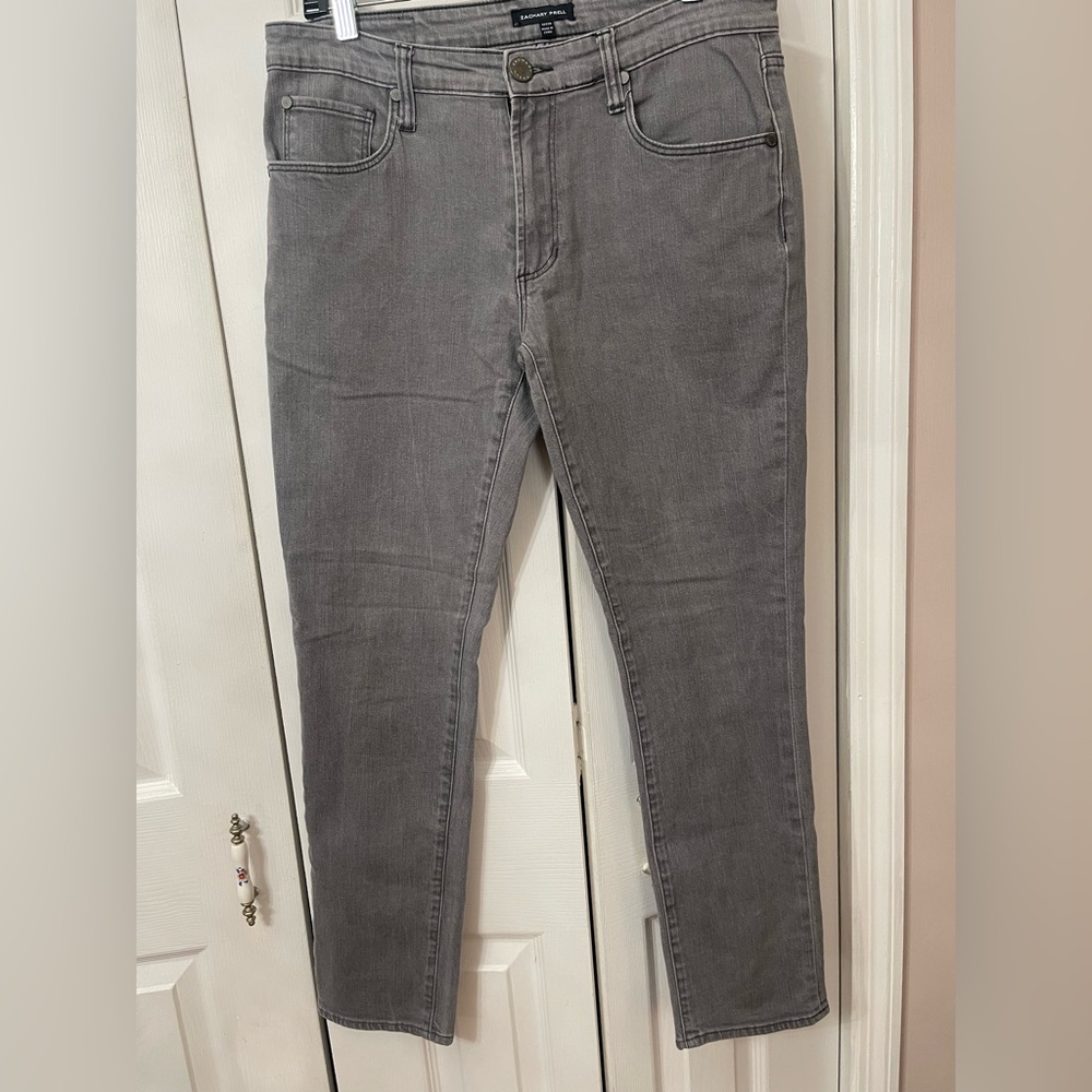 Zachary Prell Men's Gray Skinny Jeans